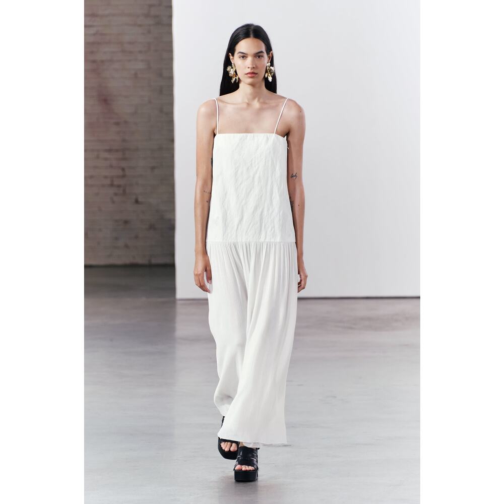 Zara White Midi Dress